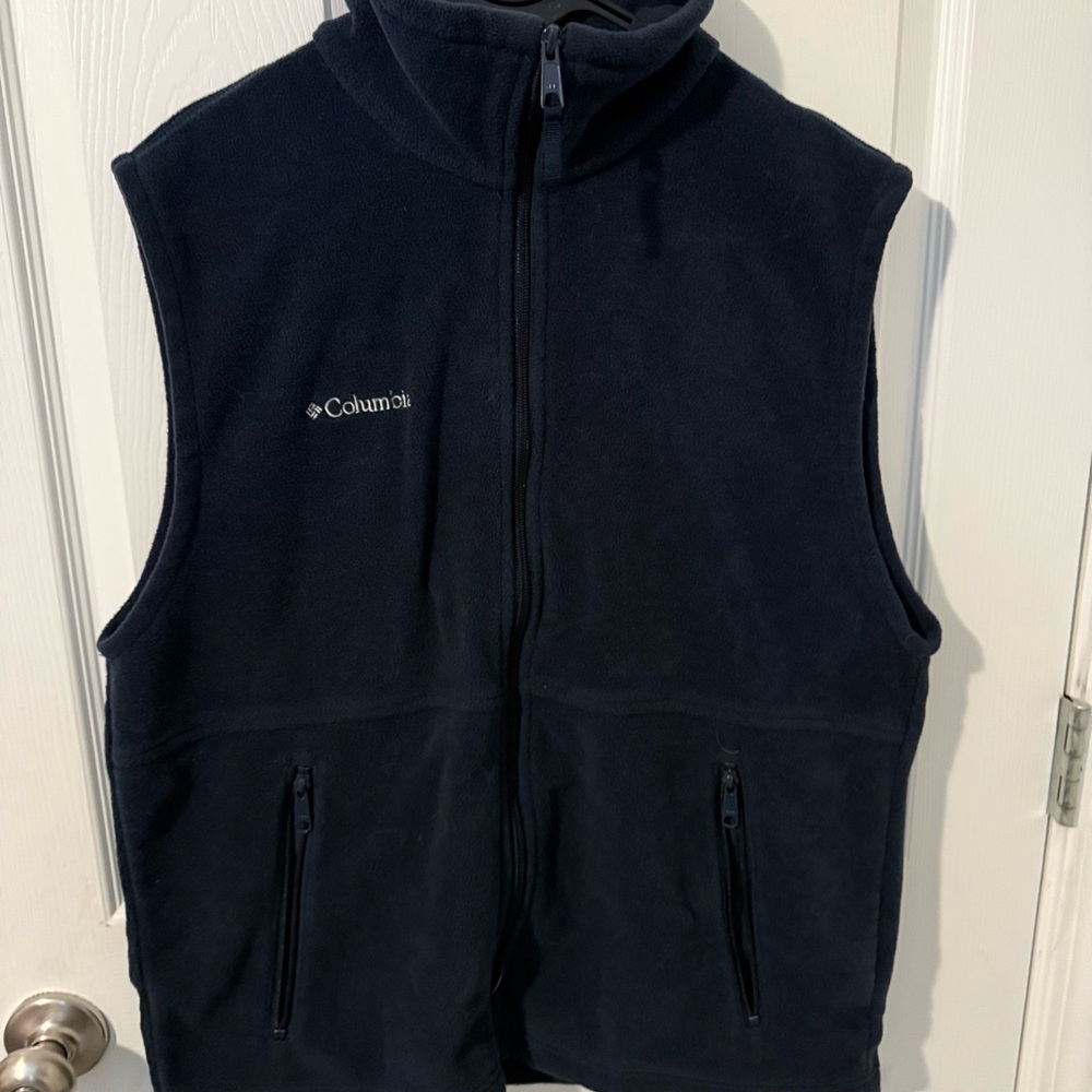 Columbia Dark Blue/Navy Fleece Full Zip Vest